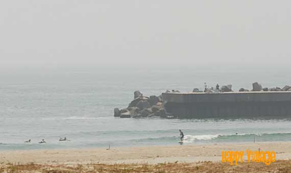 8月19日お昼の伊良湖の波
