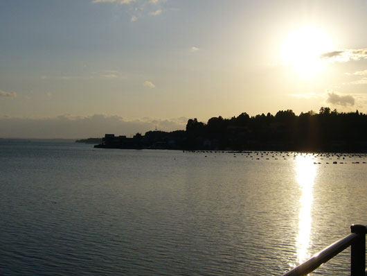 穴水町の夕暮れ