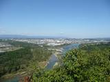 男山の展望台