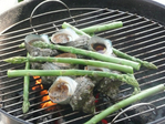 BBQ_サザエとアスパラ
