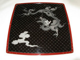 飾盆錆絵(龍)