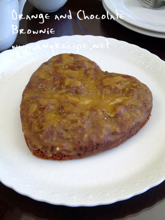 オレンジ風味のブラウニー　（全体）