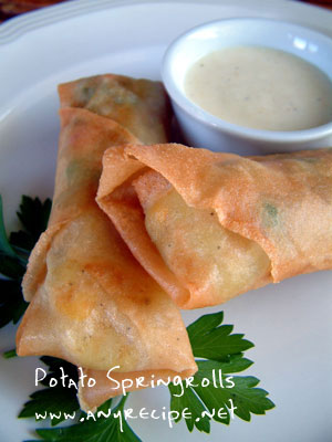 ジャガイモの春巻き