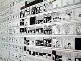 壁を埋め尽くしている漫画