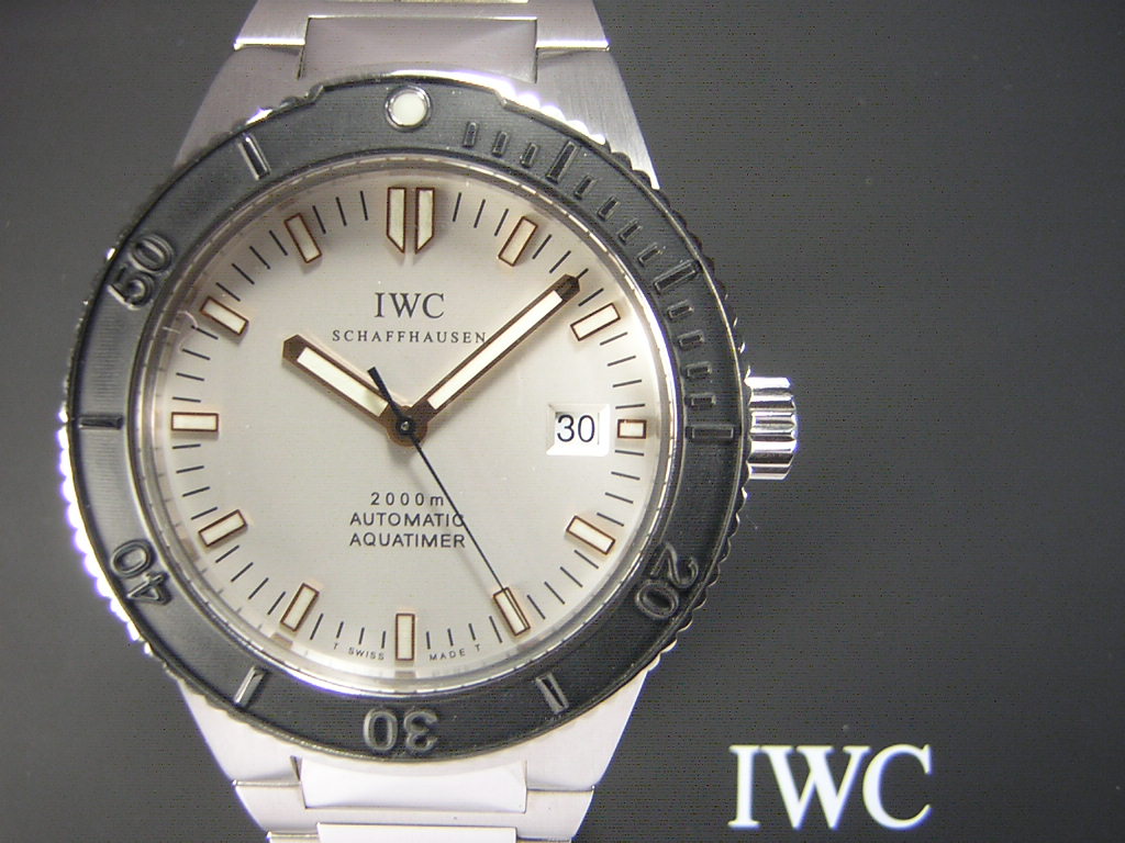 IWC ＧＳＴアクアタイマー 白文字盤 Ref.３５３６－００３ 生産終了レアモデル!!! デットストック/未使用品 お勧め!!!!!！ :  イルソーレ下北沢店日記