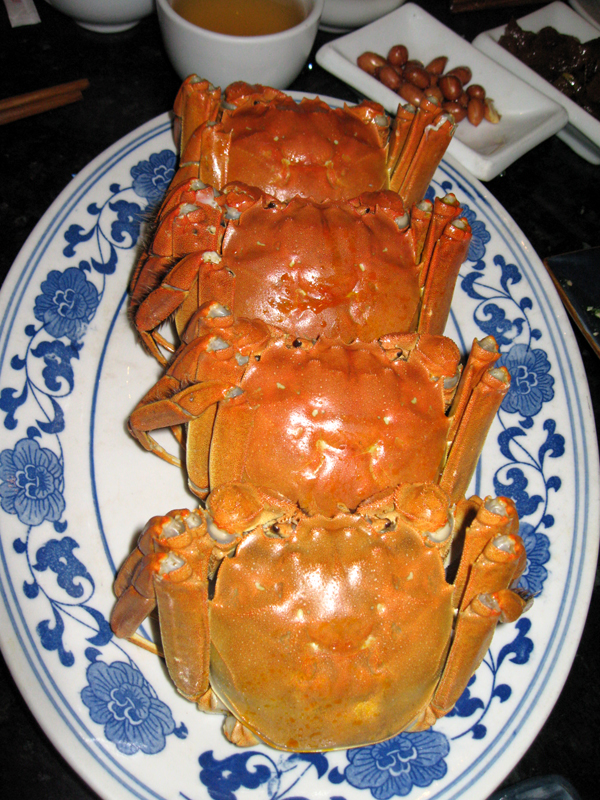 上海・葡萄園の大閘蟹(上海蟹)ダージャーシエ dàzháxièを食す!