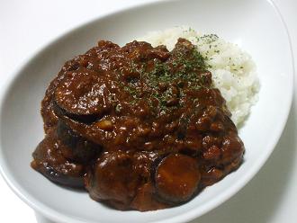 茄子とひき肉のカレー