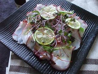 タコのカルパッチョ