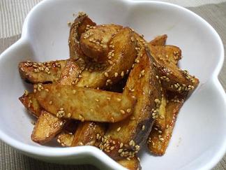 甘辛ごま味噌ポテト